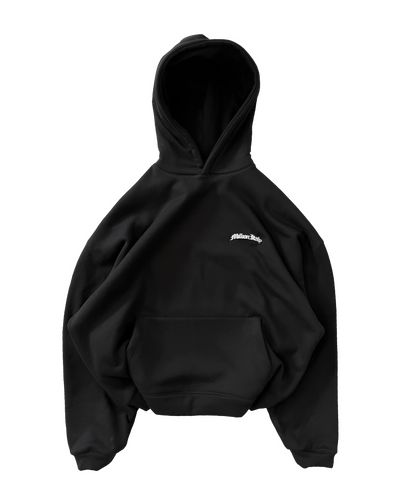 Black Metal Logo Hoodie