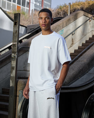 White Metal Logo T-Shirt