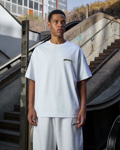 White Metal Logo T-Shirt