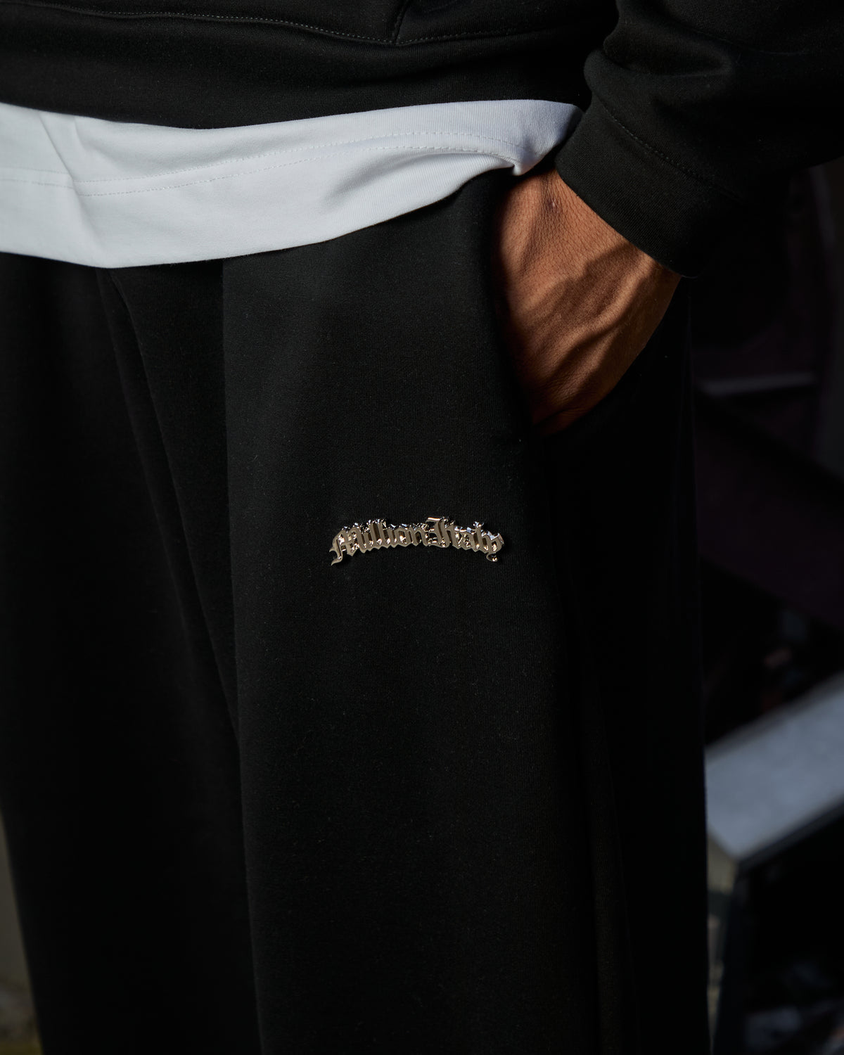 Black Metal Logo Baggy