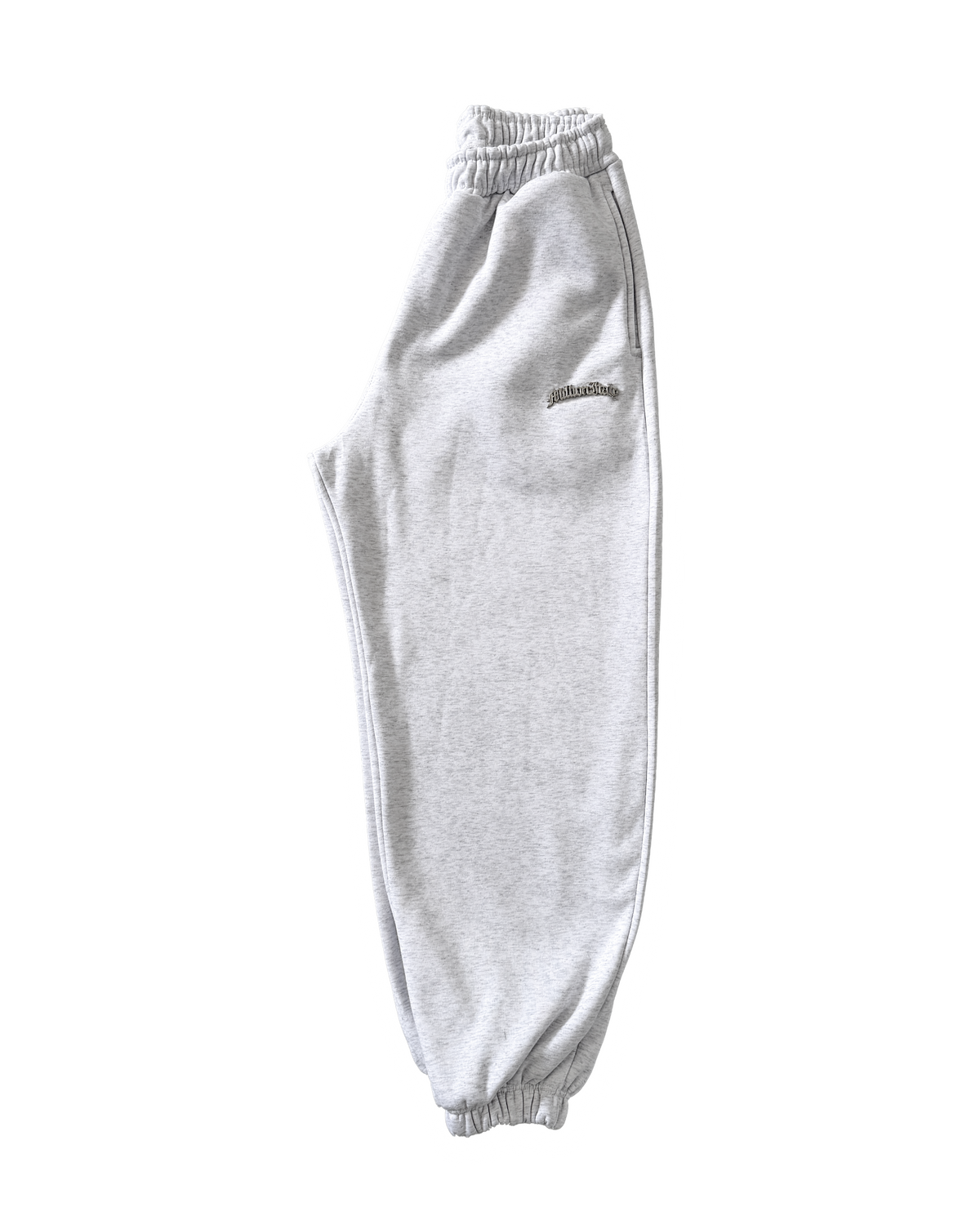 Gray Metal Logo Joggers