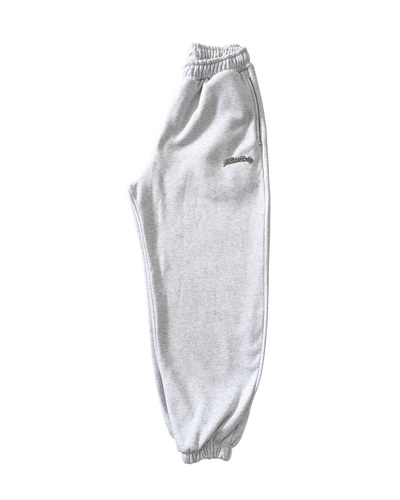 Gray Metal Logo Joggers
